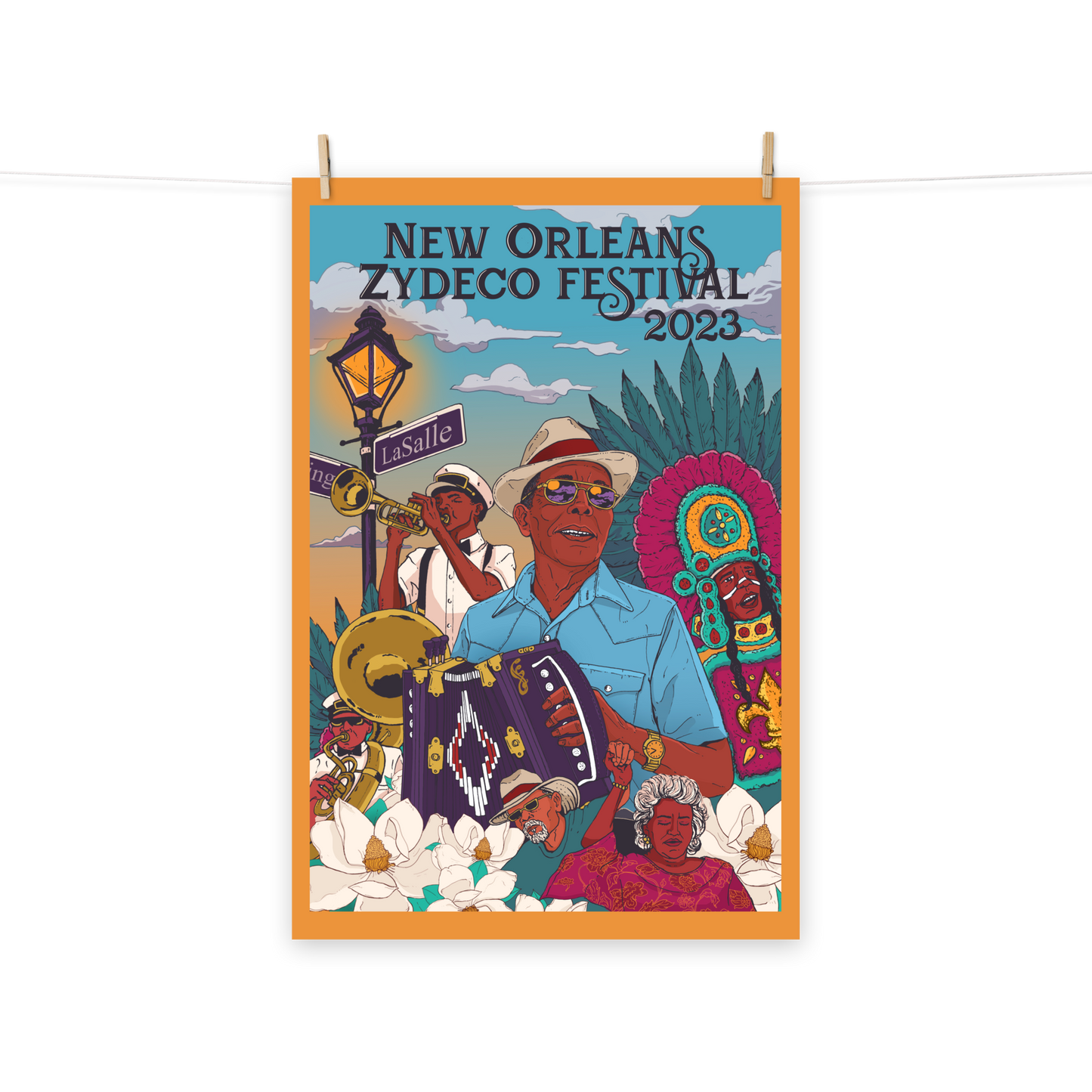 2023 NOLA Zydeco Fest Poster