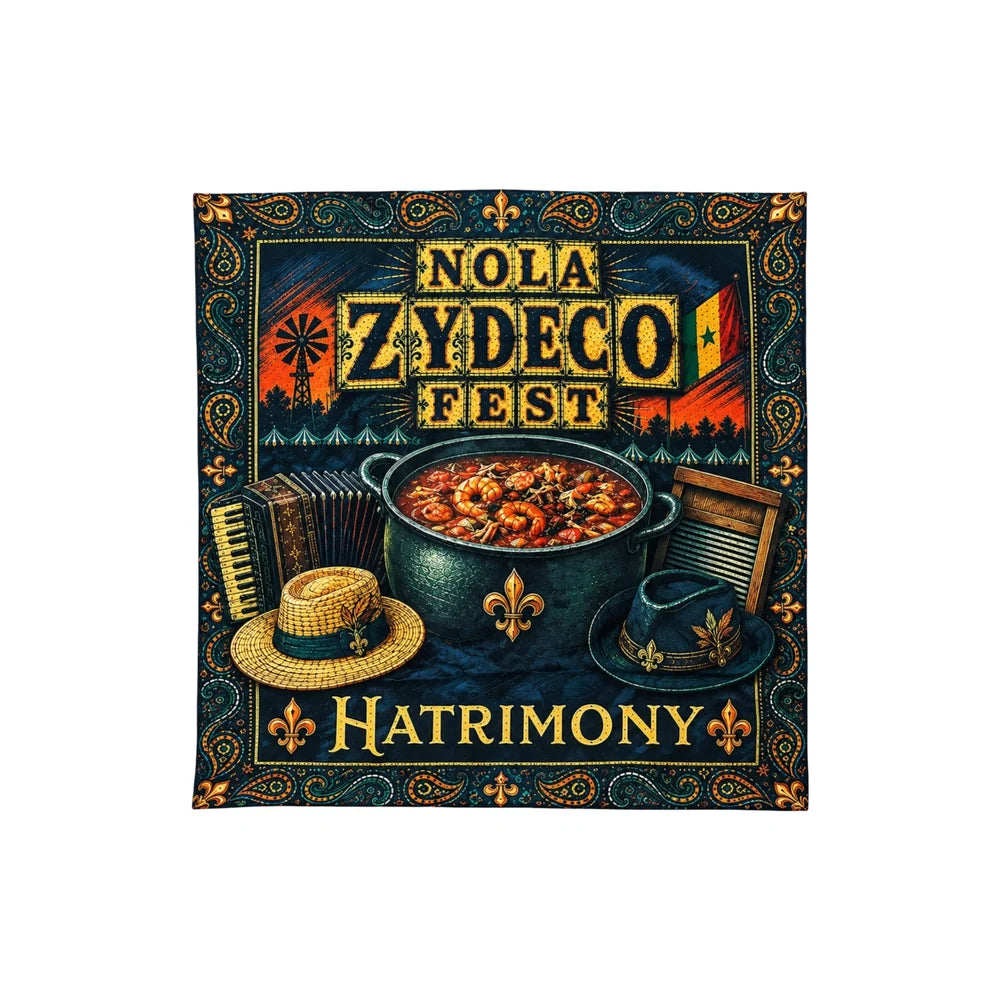 NOLA ZYDECO FESTIVAL x HATRIMONY |The Culture & Rhythm Bandana