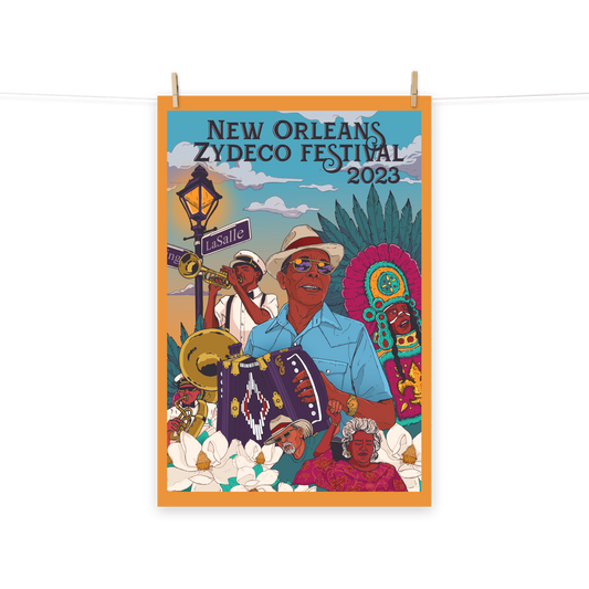 2023 NOLA Zydeco Fest Poster